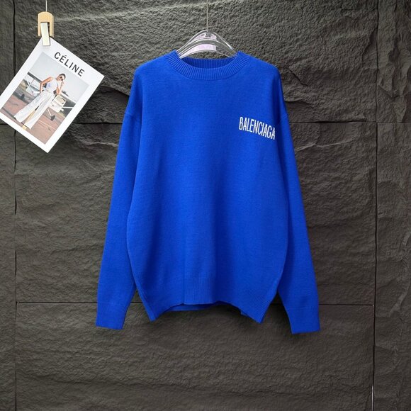 Balenciaga blue crewneck sweater - Picture 4 of 8